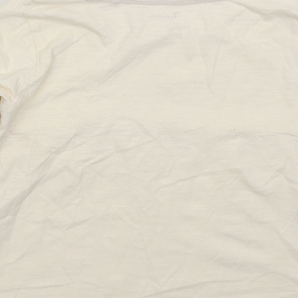 TU Girls Beige   Basic T-Shirt Size 6-7 Years