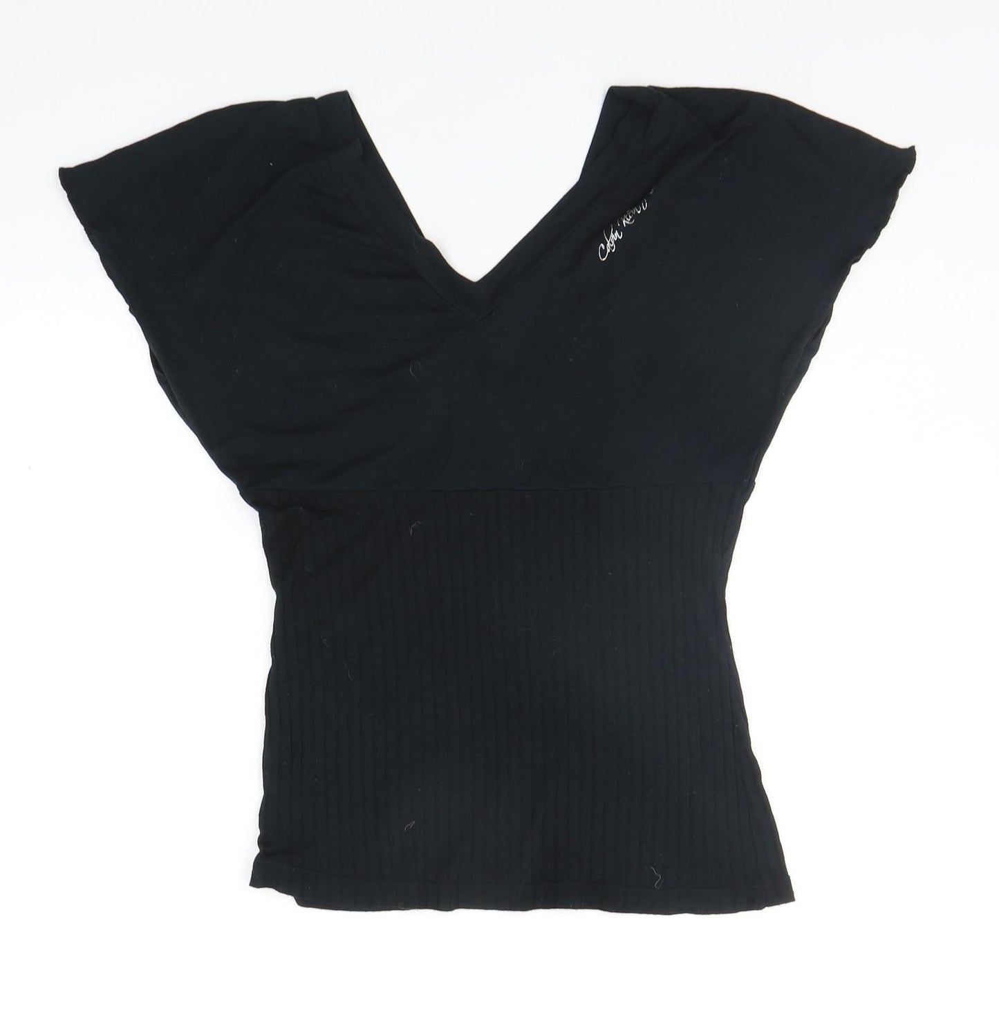 Calvin Klein Collection Womens Black   Basic T-Shirt Size XL