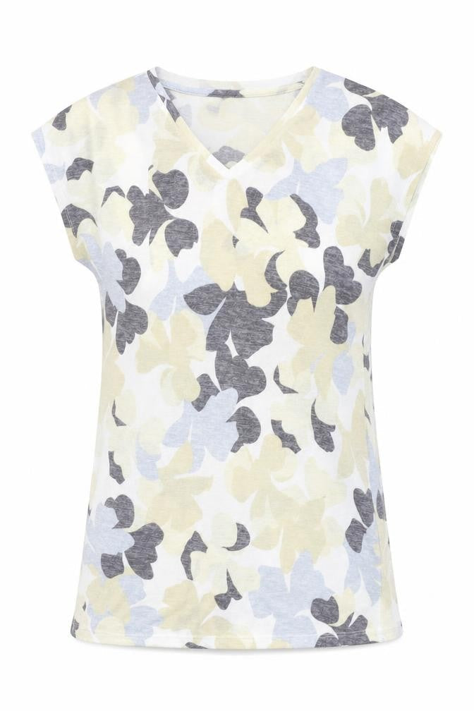 Marks and Spencer Womens White Floral  A-Line  Size 8