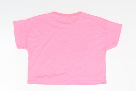 pep&CO Girls Pink   Basic T-Shirt Size 9-10 Years