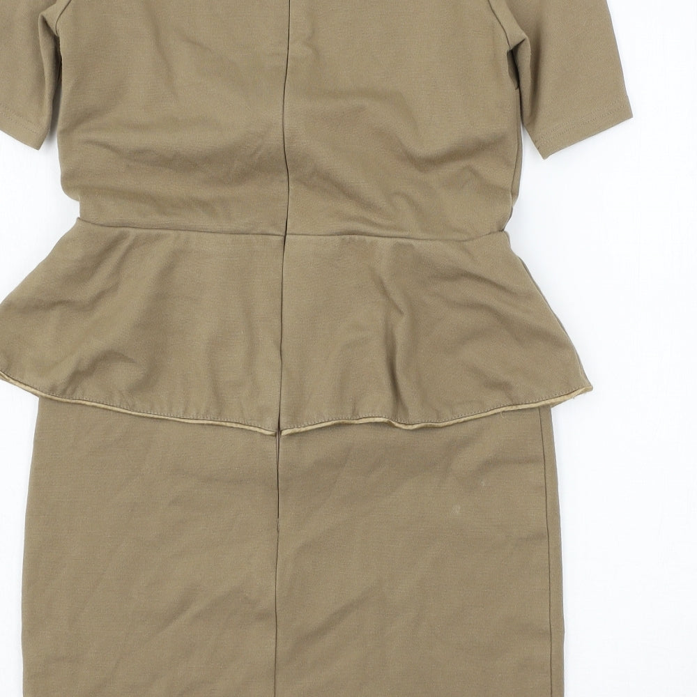Envy Womens Brown  Jersey Shift  Size M