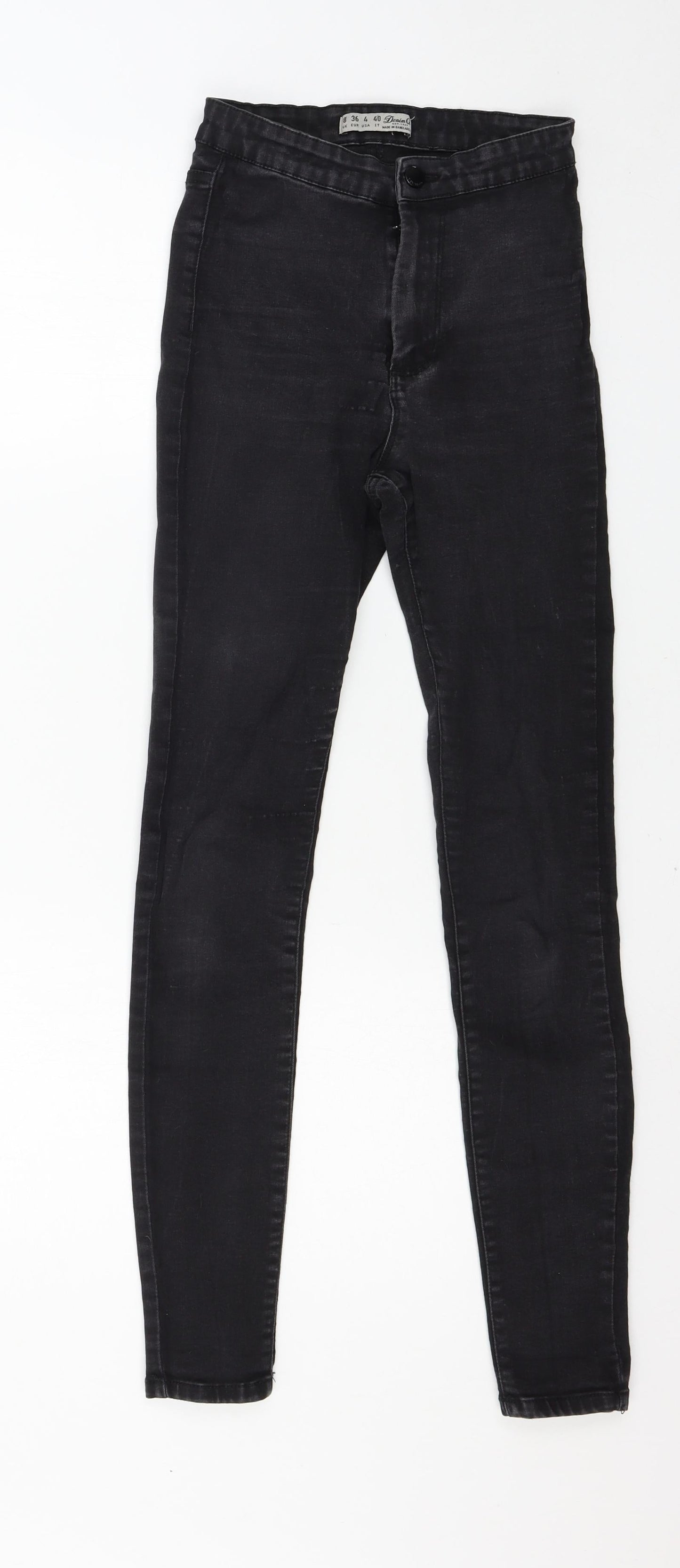 Denim & Co. Womens Grey  Denim Skinny Jeans Size 8 L27 in