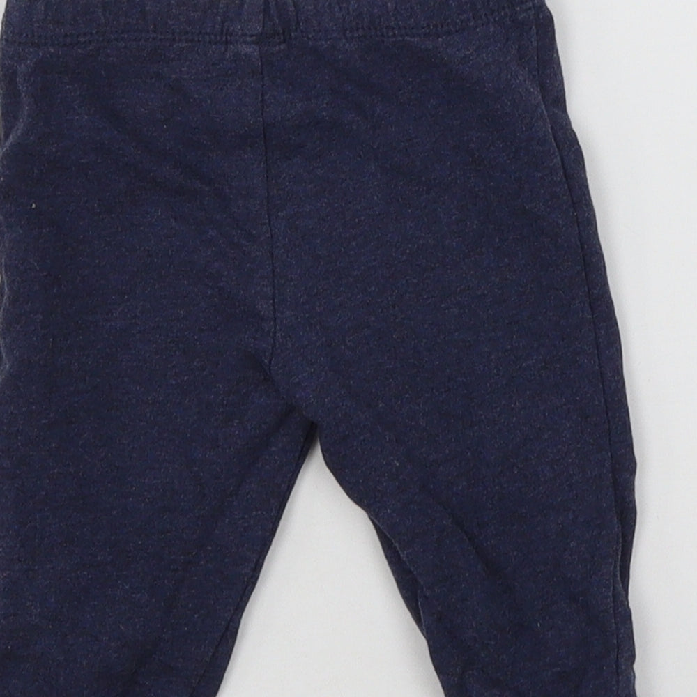 Preworn Baby Blue  Jersey Jogger Trousers Size 0-3 Months