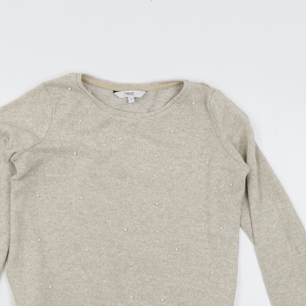 NEXT Womens Beige  Knit Pullover Jumper Size 6