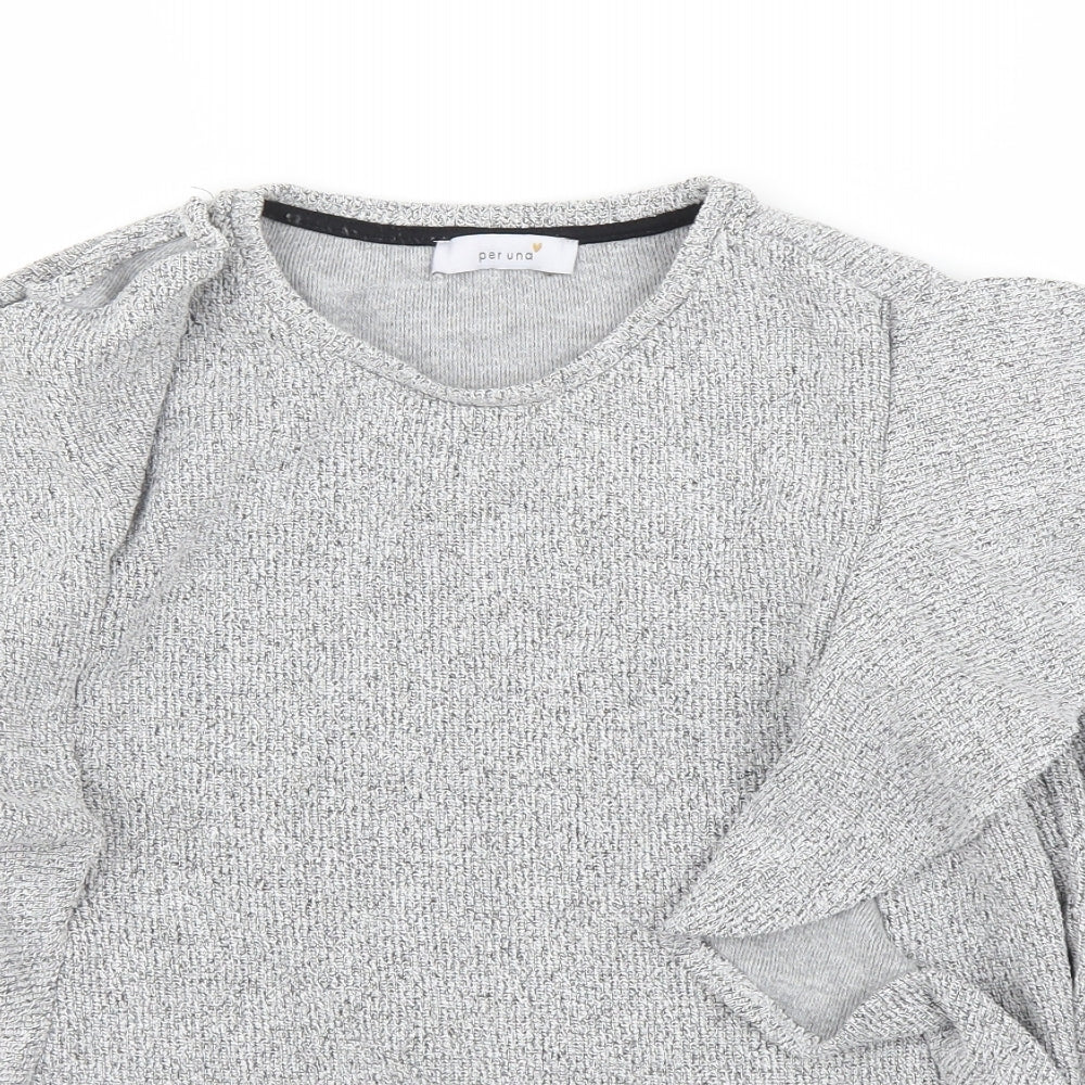 M&S Womens Grey   Pullover Jumper Size 10
