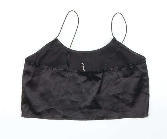 PRETTYLITTLETHING Womens Black   Camisole Blouse Size 6