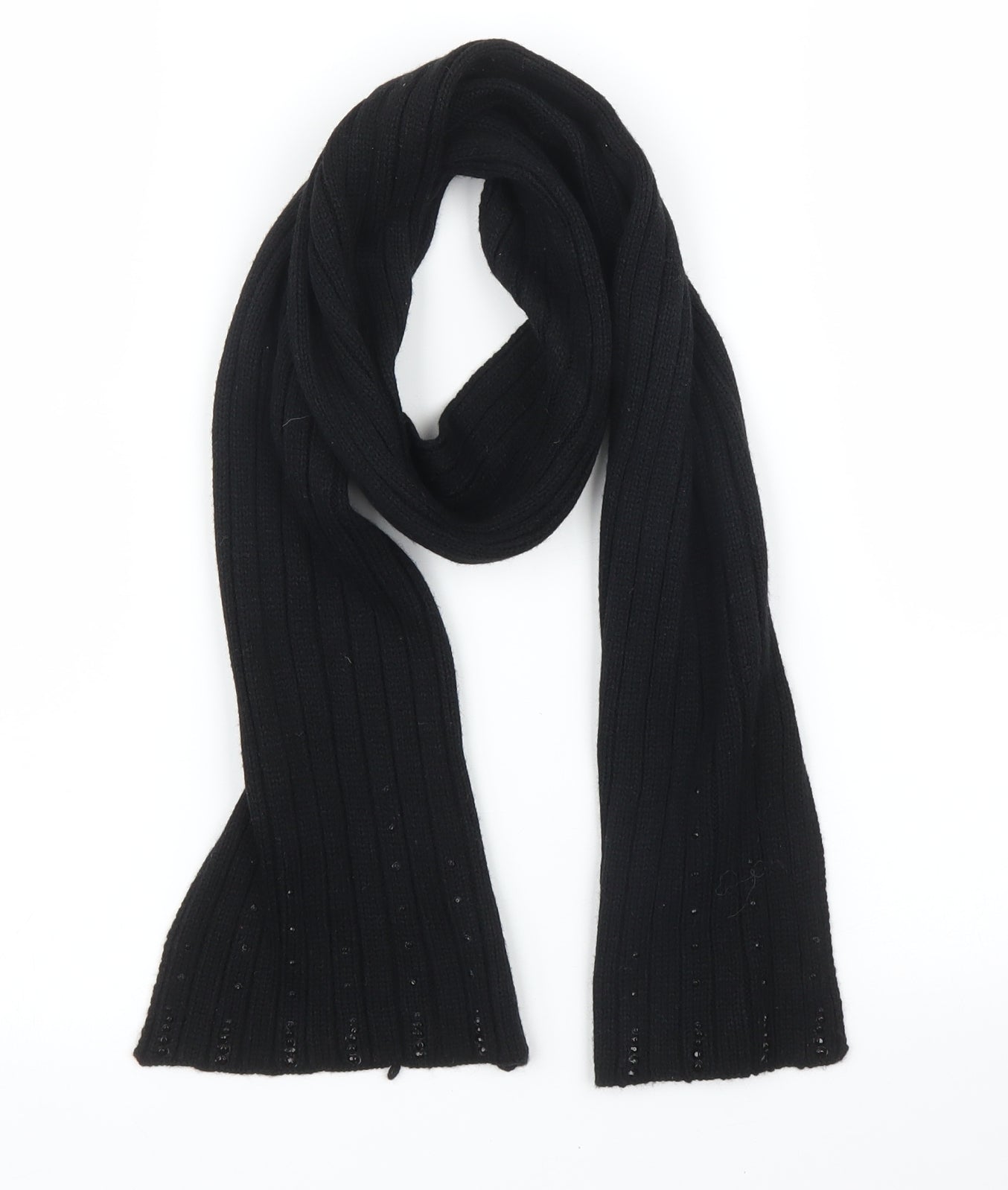 Preworn Unisex Black    Scarf