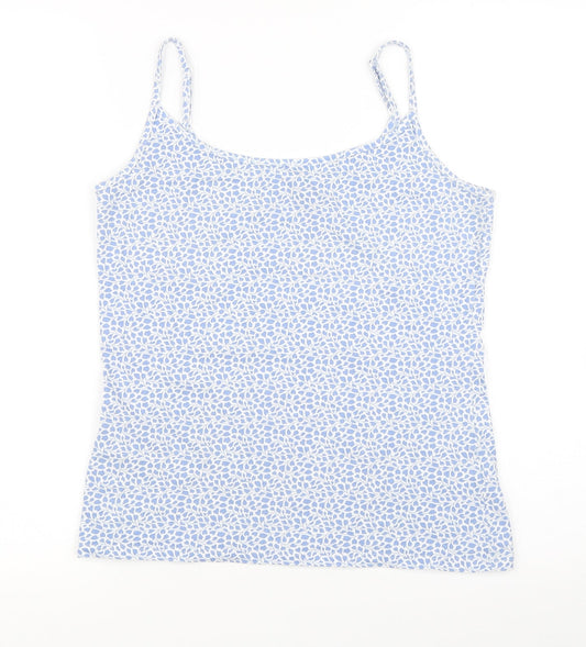 Marks and Spencer Womens Blue Floral  Basic Tank Size 10