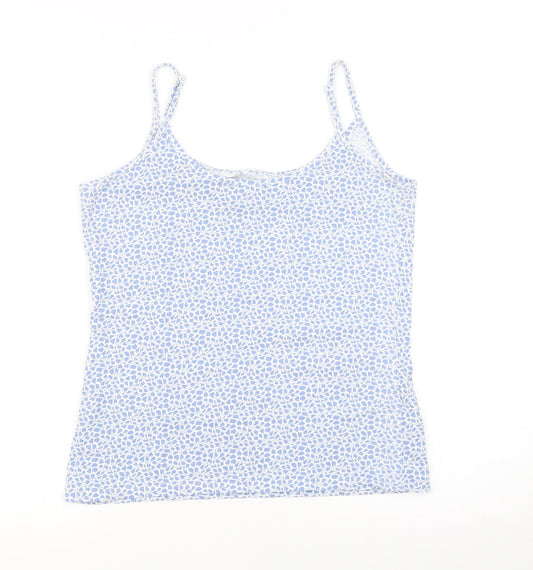 Marks and Spencer Womens Blue Floral  Basic Tank Size 10