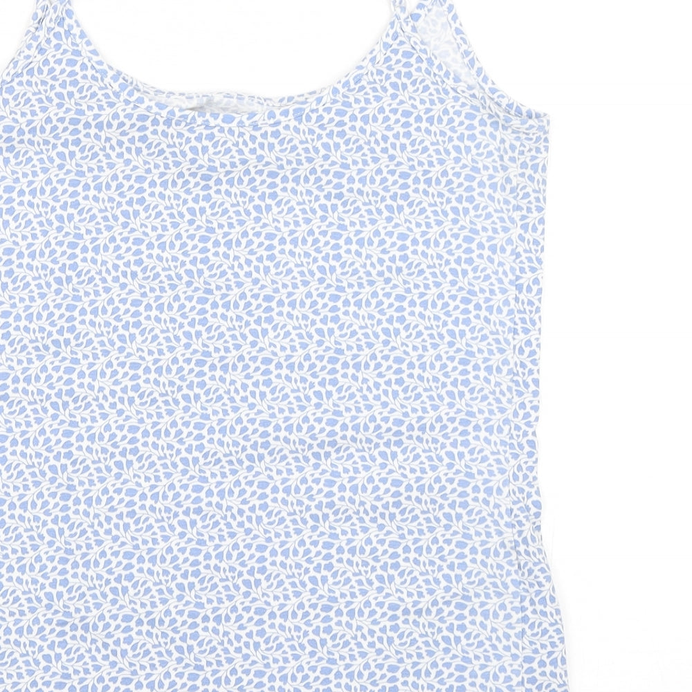 Marks and Spencer Womens Blue Floral  Basic Tank Size 10