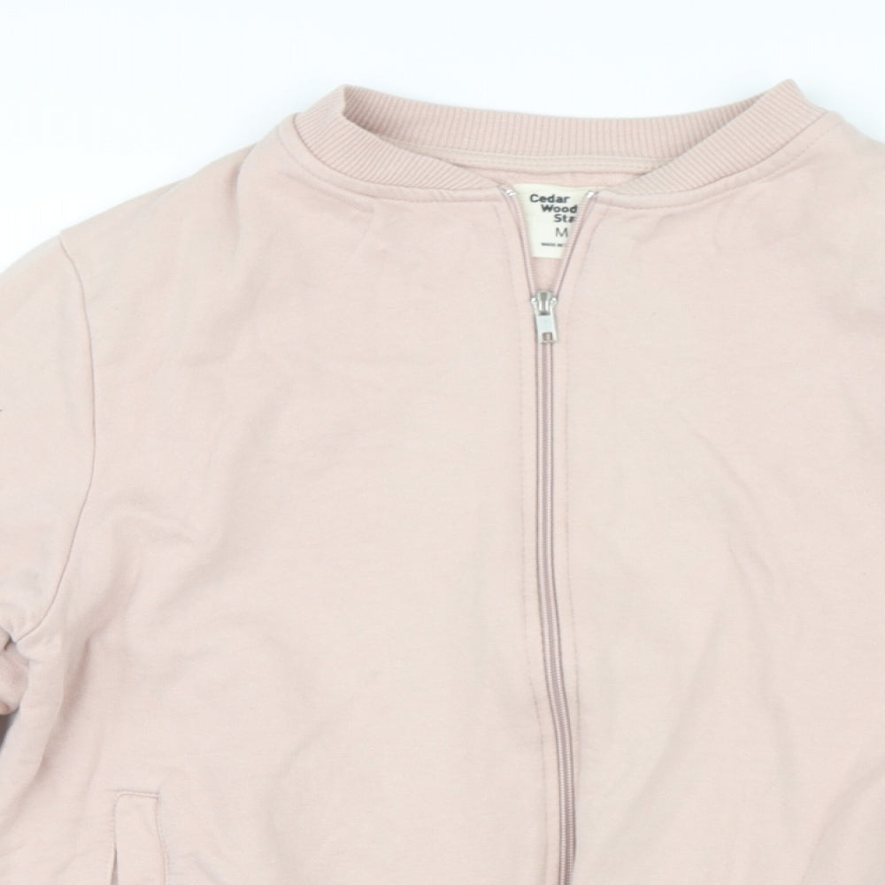 Cedar Wood State Womens Pink   Full Zip Jumper Size M