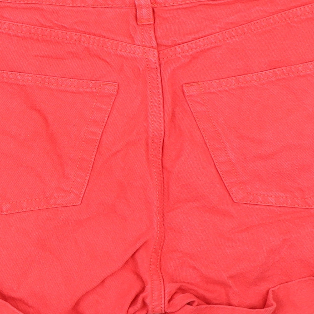 Monki Womens Red   Mom Shorts Size 28