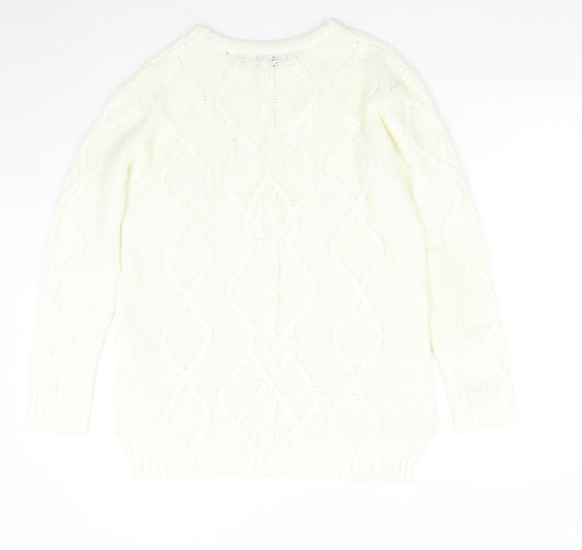 Yessica Womens Beige  Knit Pullover Jumper Size XL