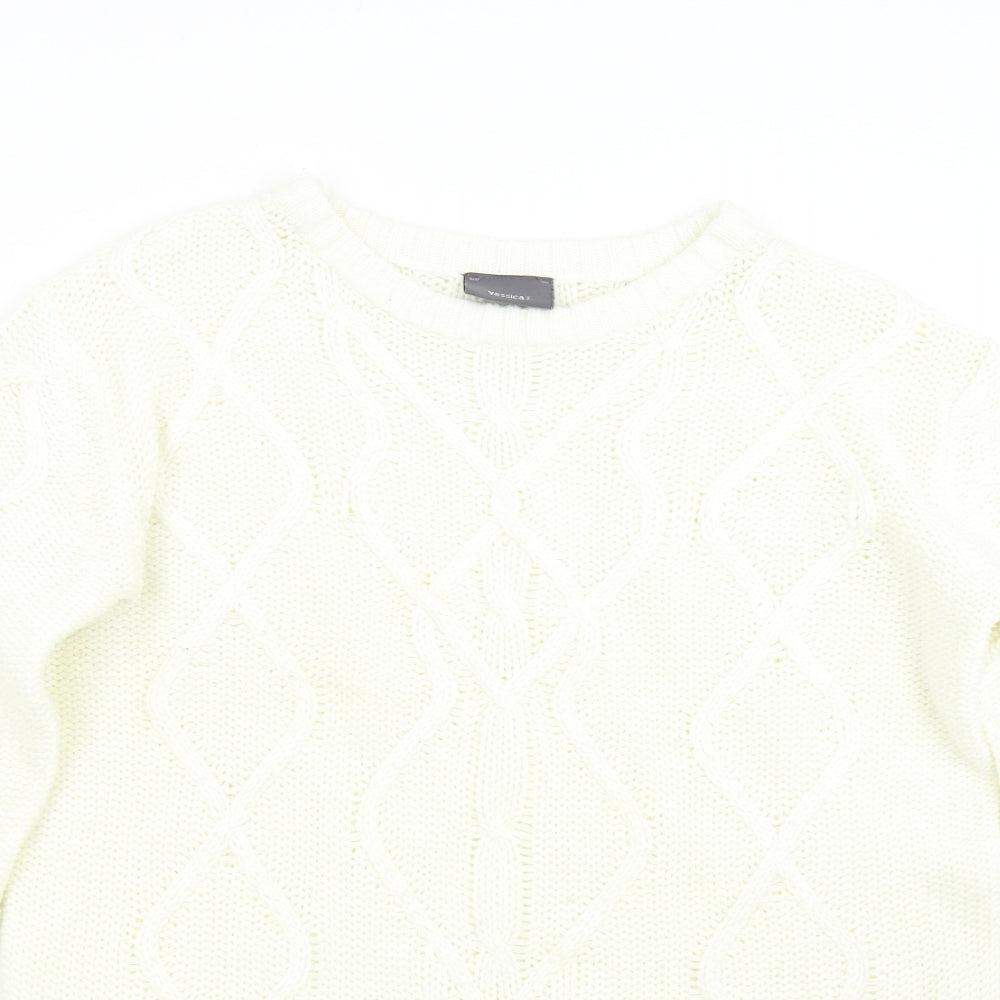 Yessica Womens Beige  Knit Pullover Jumper Size XL