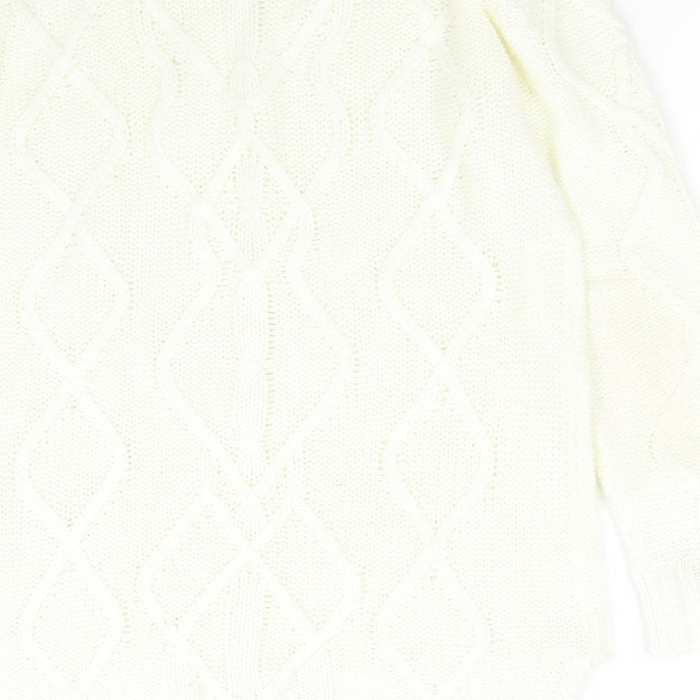 Yessica Womens Beige  Knit Pullover Jumper Size XL