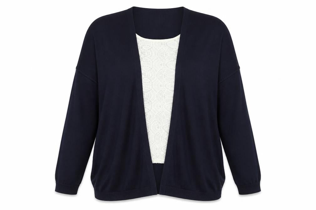 M&S Womens Blue  Knit Pullover Jumper Size 16