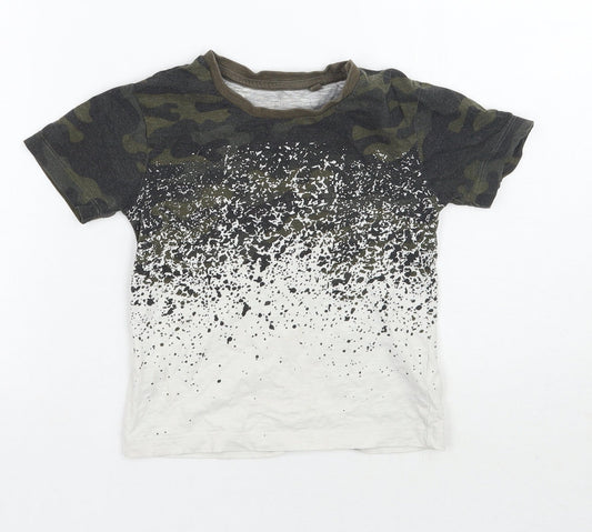 NEXT Boys Green Camouflage  Basic T-Shirt Size 3 Years