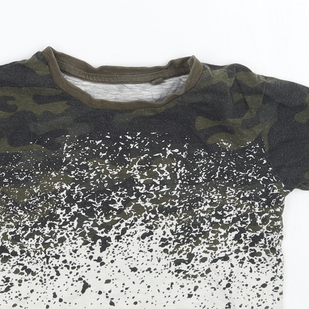NEXT Boys Green Camouflage  Basic T-Shirt Size 3 Years