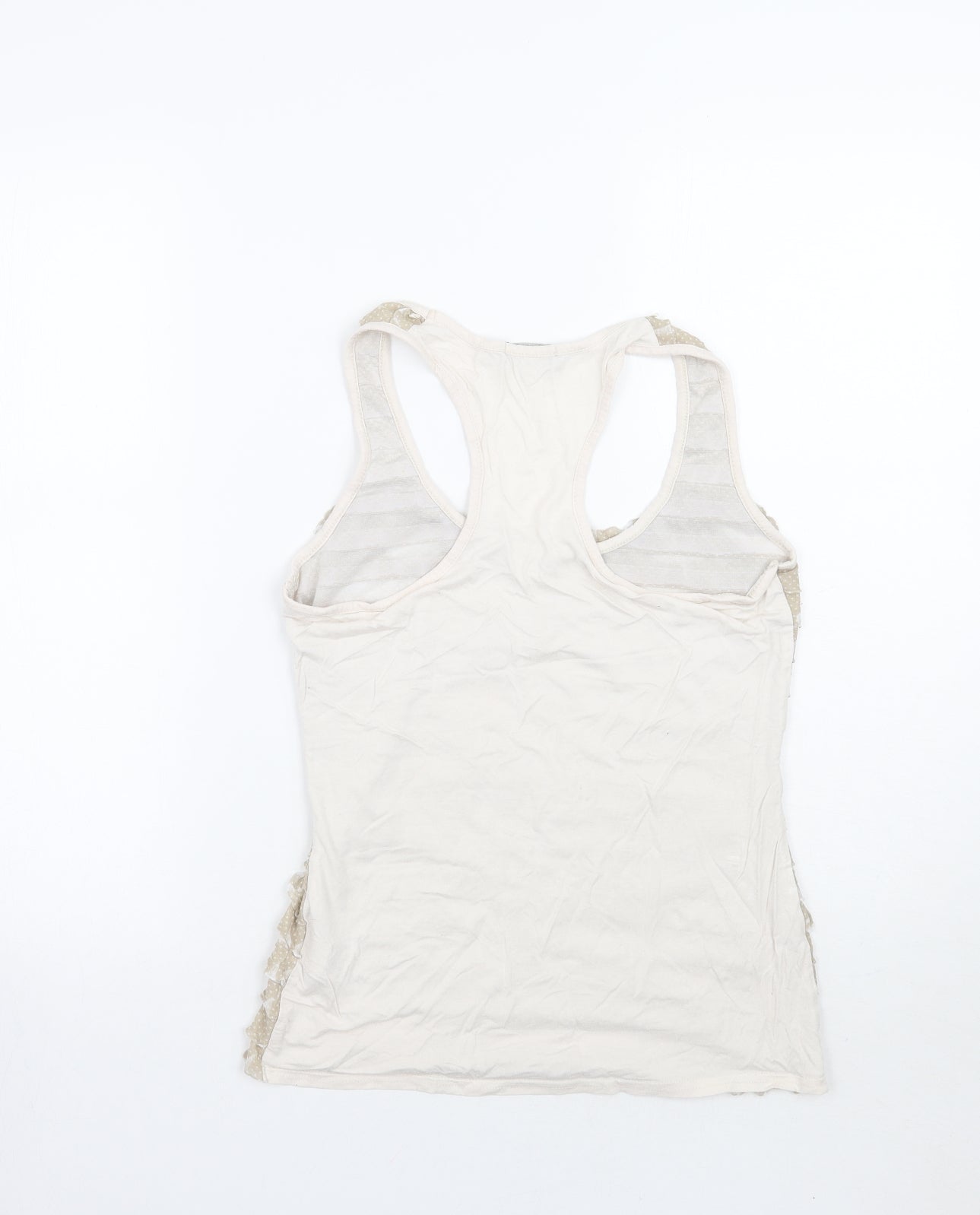 River Island Womens Beige Polka Dot  Basic Tank Size 10