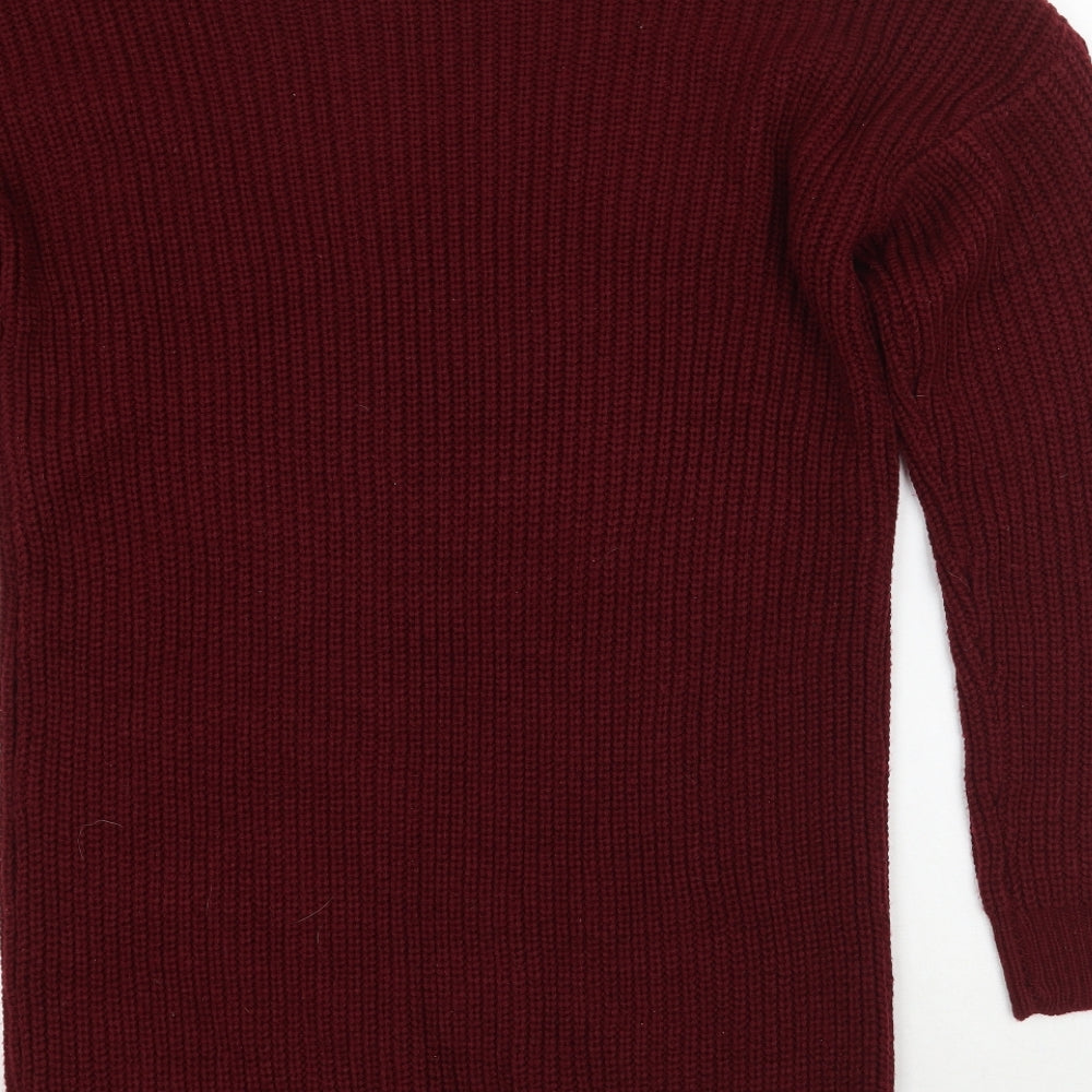 Missguided Womens Red   Pullover Jumper Size M