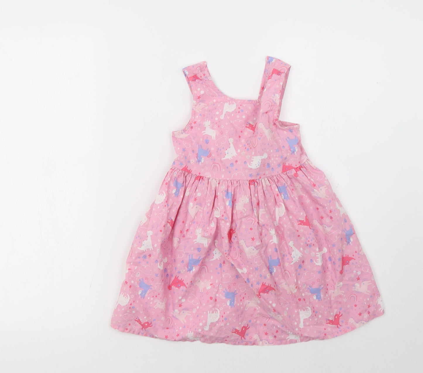 George Girls Pink Polka Dot  A-Line  Size 3-4 Years