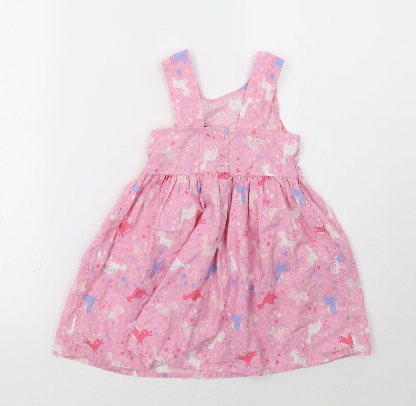 George Girls Pink Polka Dot  A-Line  Size 3-4 Years