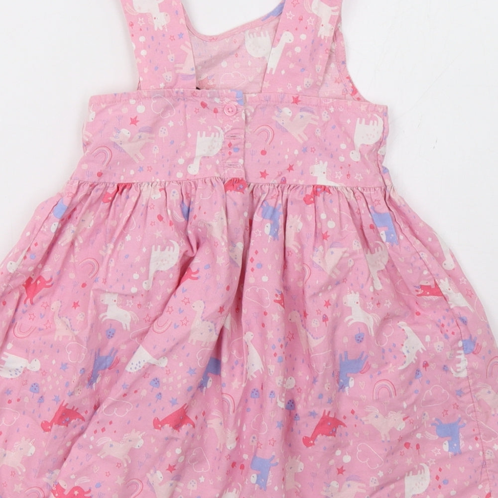George Girls Pink Polka Dot  A-Line  Size 3-4 Years
