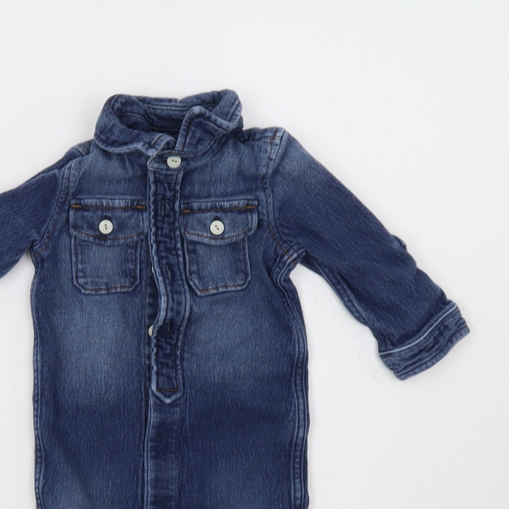 Gap Baby Blue   Dungaree One-Piece Size 6-9 Months