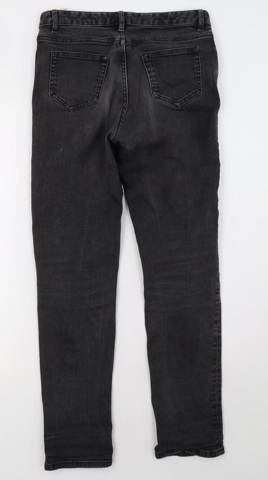 Marks and Spencer Womens Black   Straight Jeans Size 8 L30 in