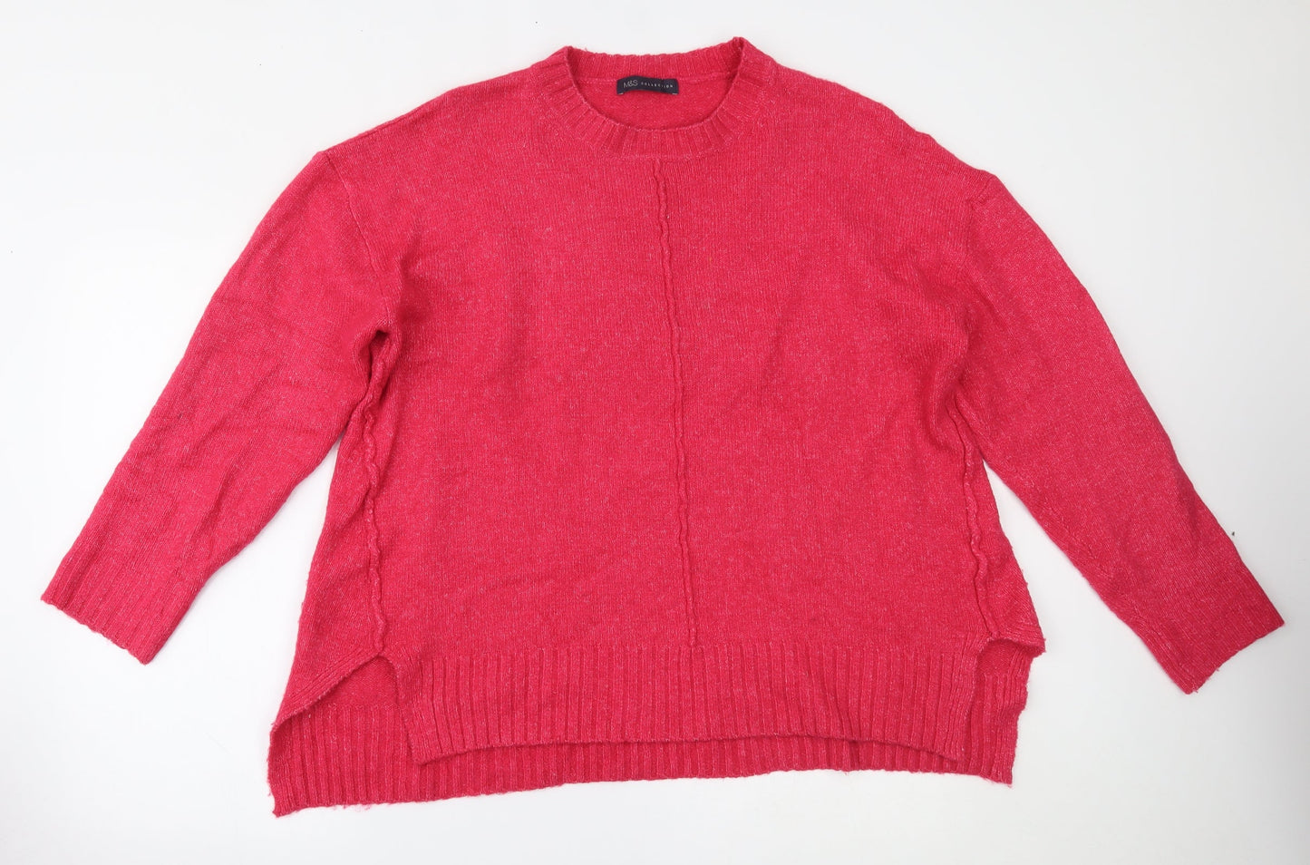 Marks and Spencer Womens Pink   Pullover Jumper Size L