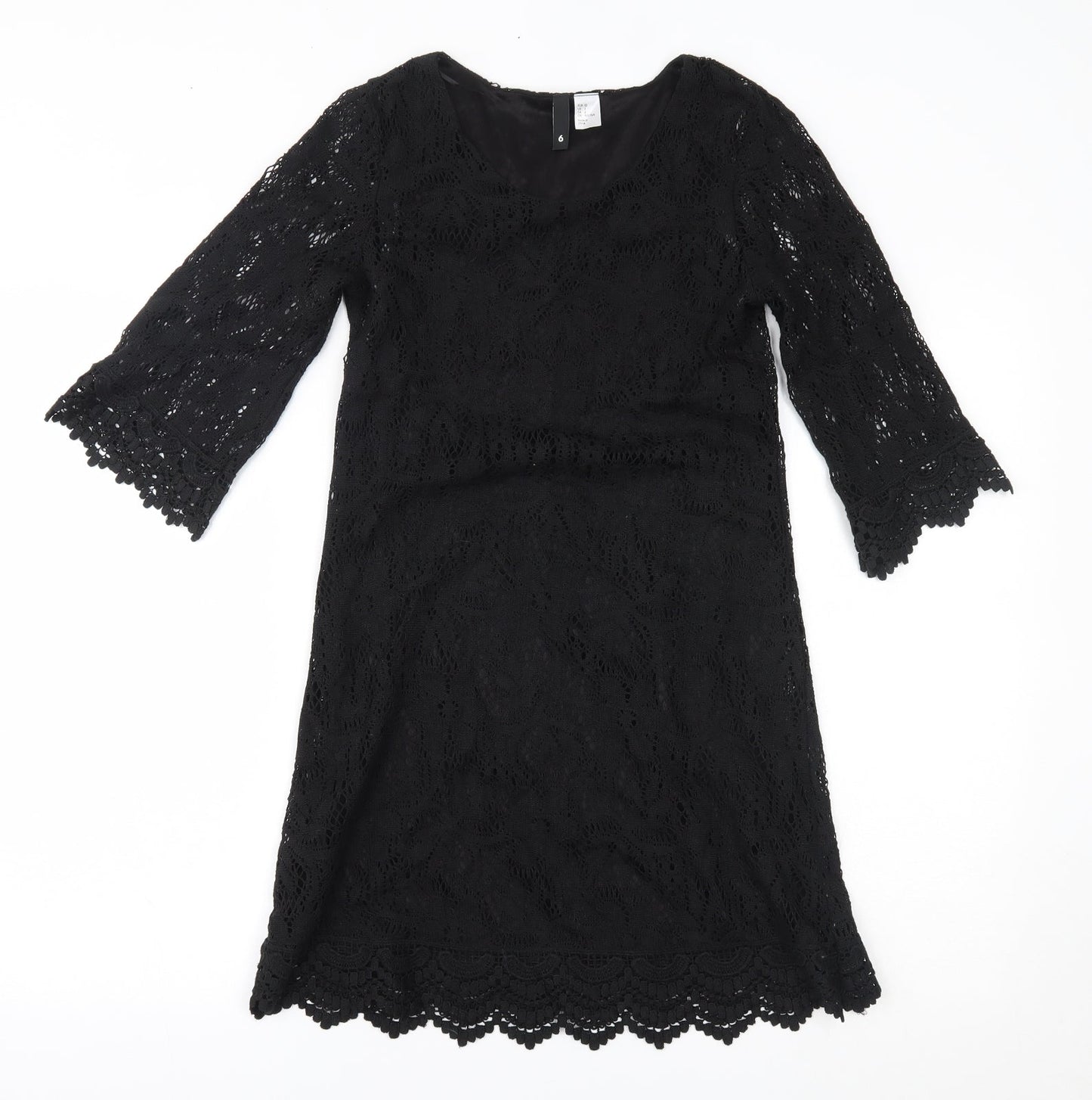 H&M Womens Black   A-Line  Size 6