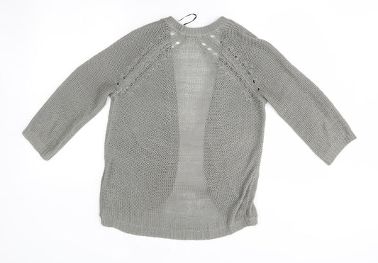H&M Womens Grey   Cardigan Jumper Size XS
