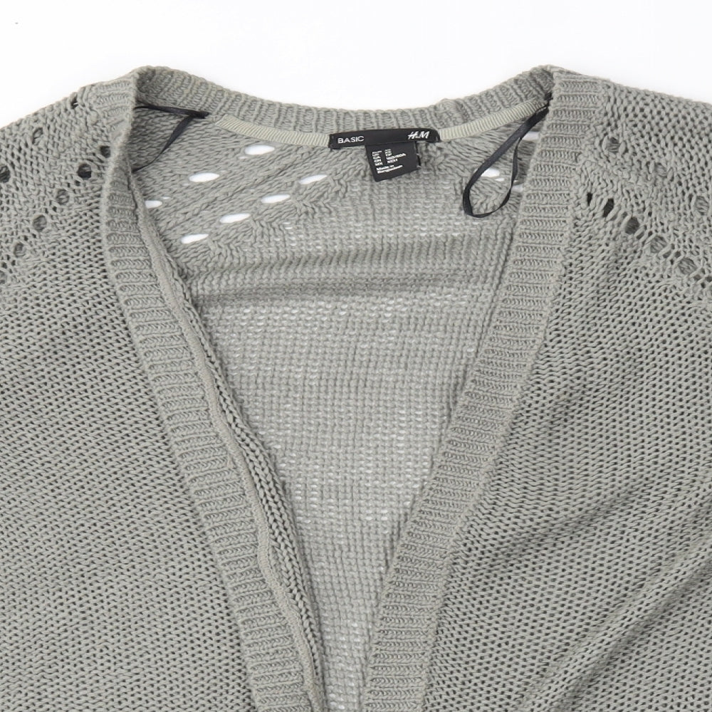 H&M Womens Grey   Cardigan Jumper Size XS