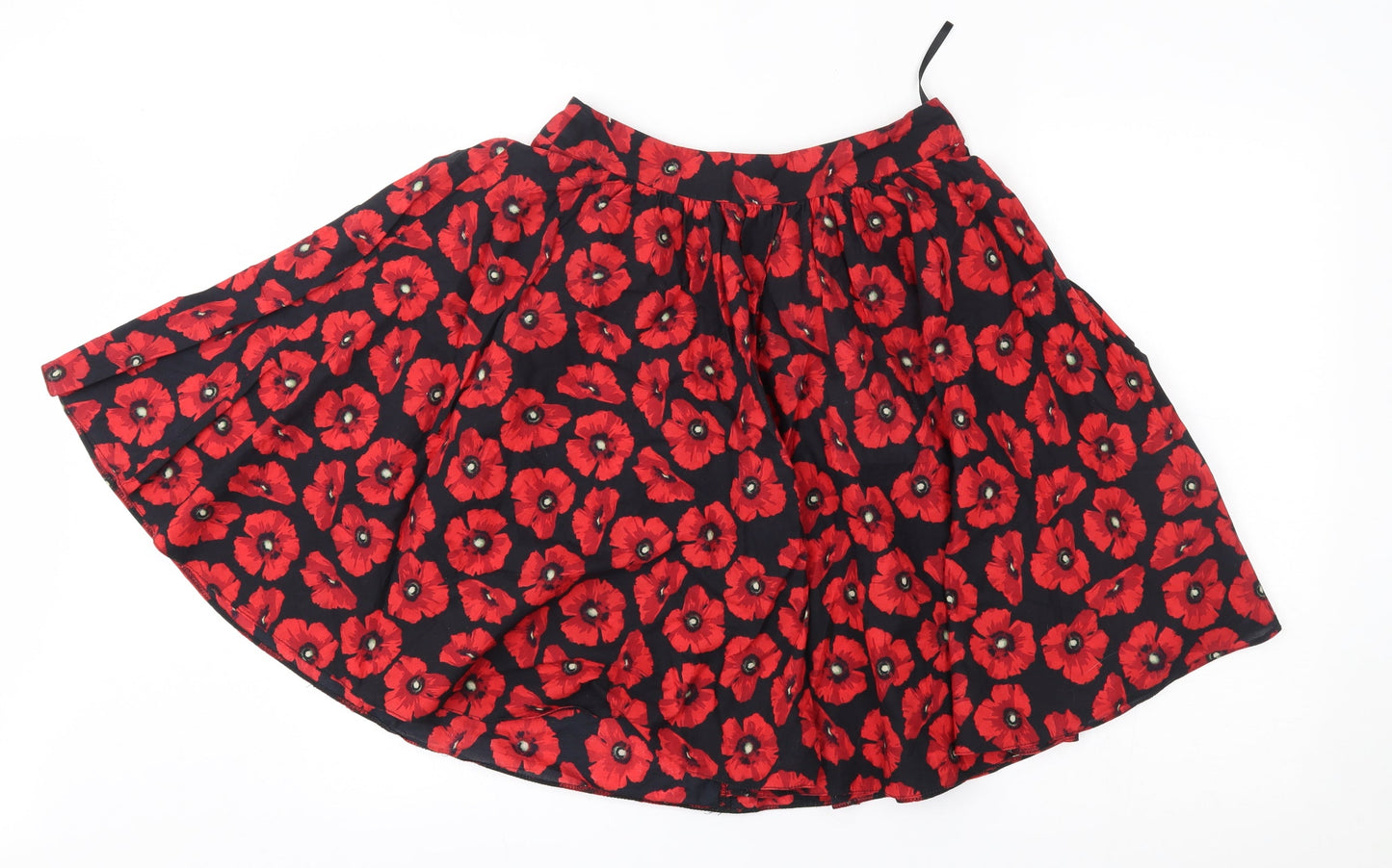 Red Herring Womens Red Floral  A-Line Skirt Size 8