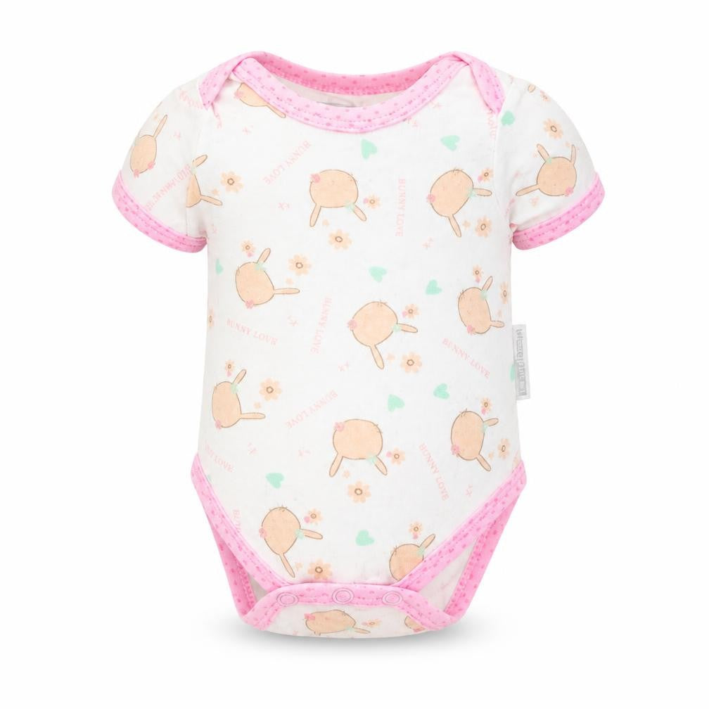 Nursery Rhyme Baby White   Romper One-Piece Size 0-3 Months  - Bunnies