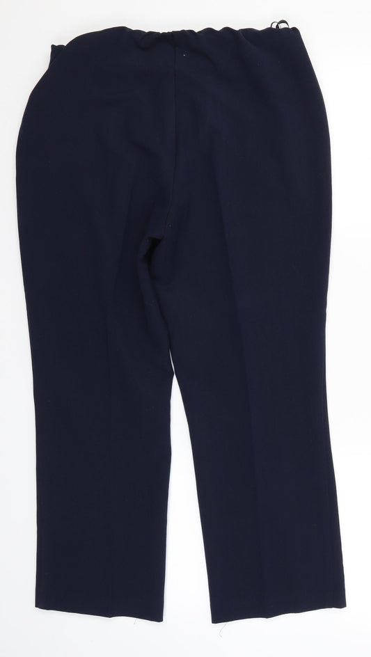 Sarah Hamilton Womens Blue   Dress Pants Trousers Size 10 L24 in