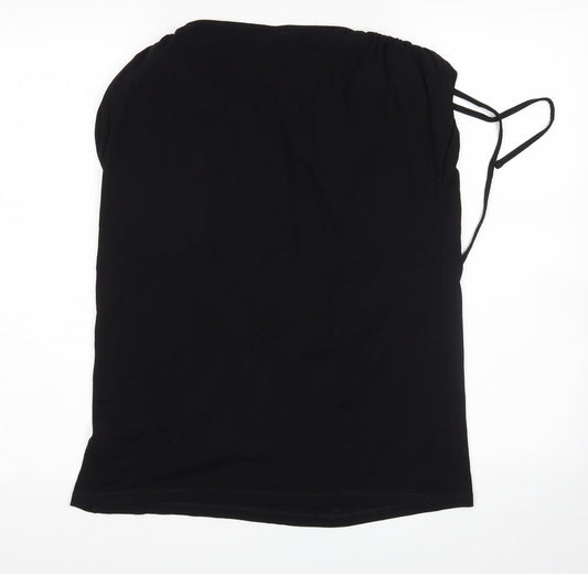 Emreco Womens Black   Basic T-Shirt Size 14