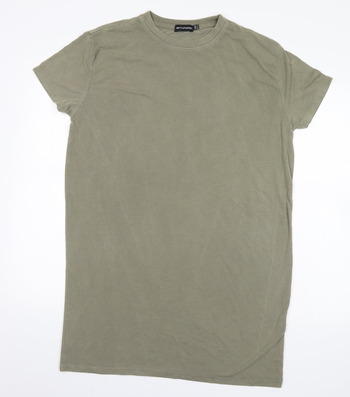 PRETTYLITTLETHING Womens Brown   Basic T-Shirt Size 8