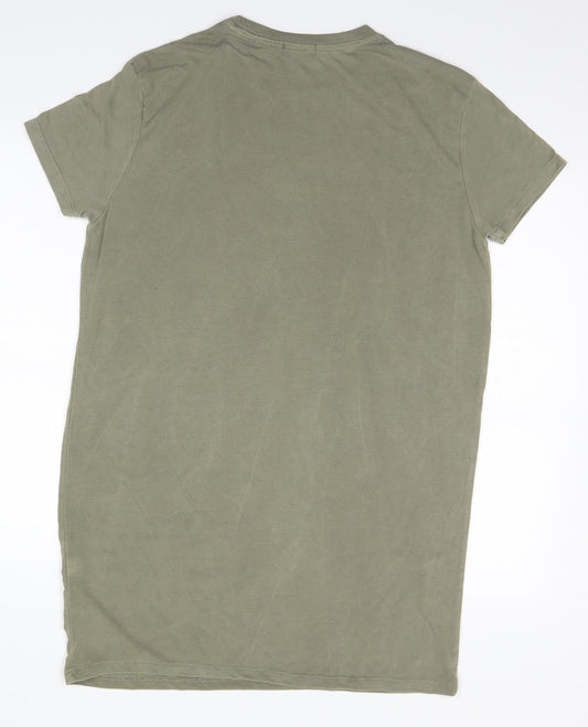 PRETTYLITTLETHING Womens Brown   Basic T-Shirt Size 8