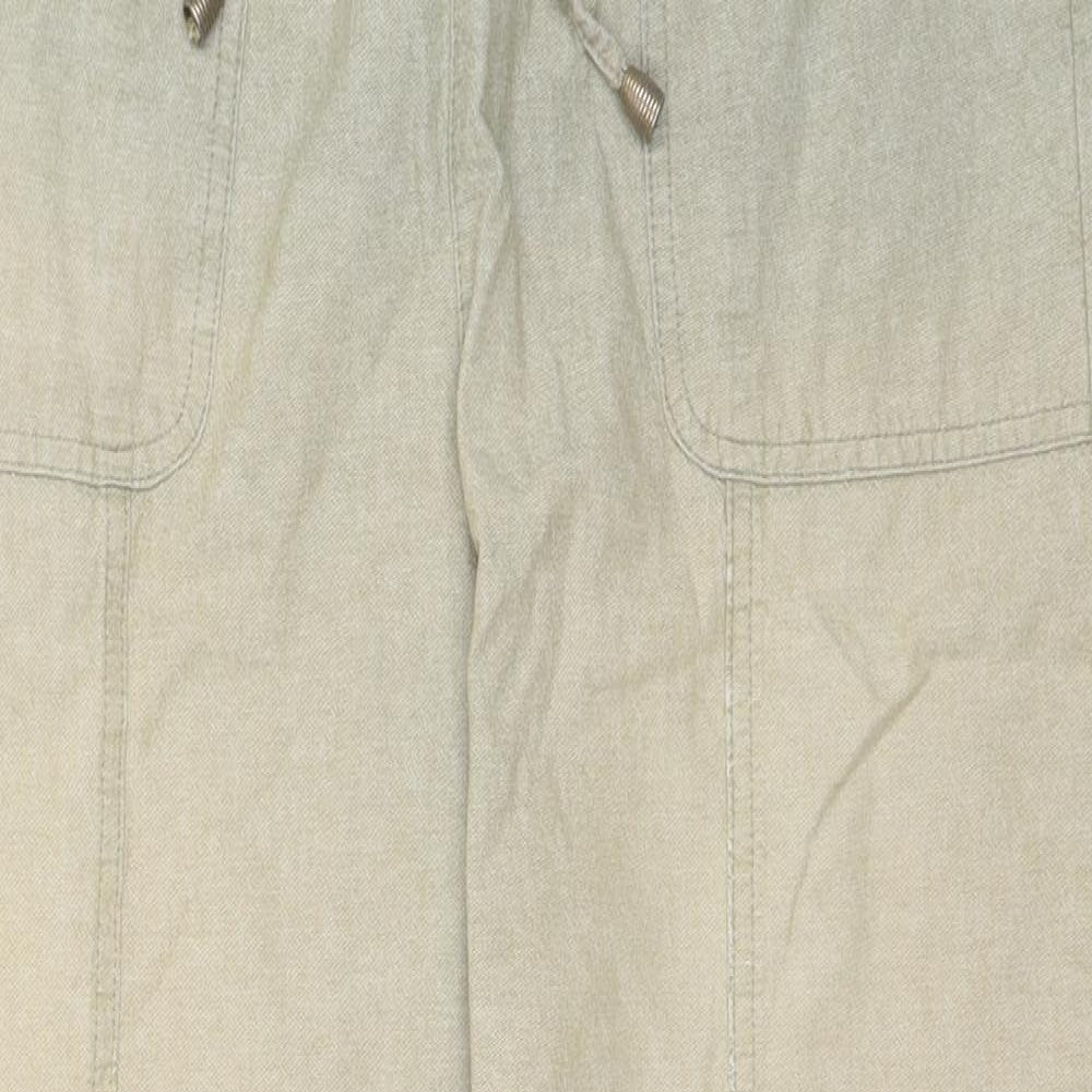 EWM Womens Beige   Trousers  Size 16 L26 in