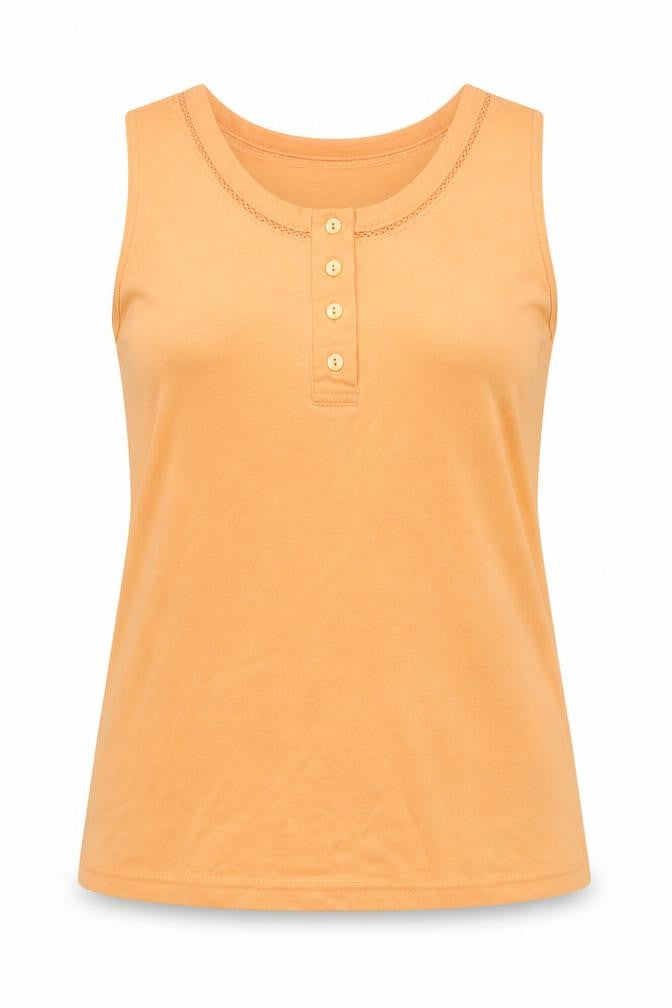 Design Essentials Womens Orange   Basic Tank Size S