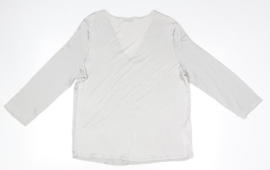 MNG Womens Silver   Basic Blouse Size L