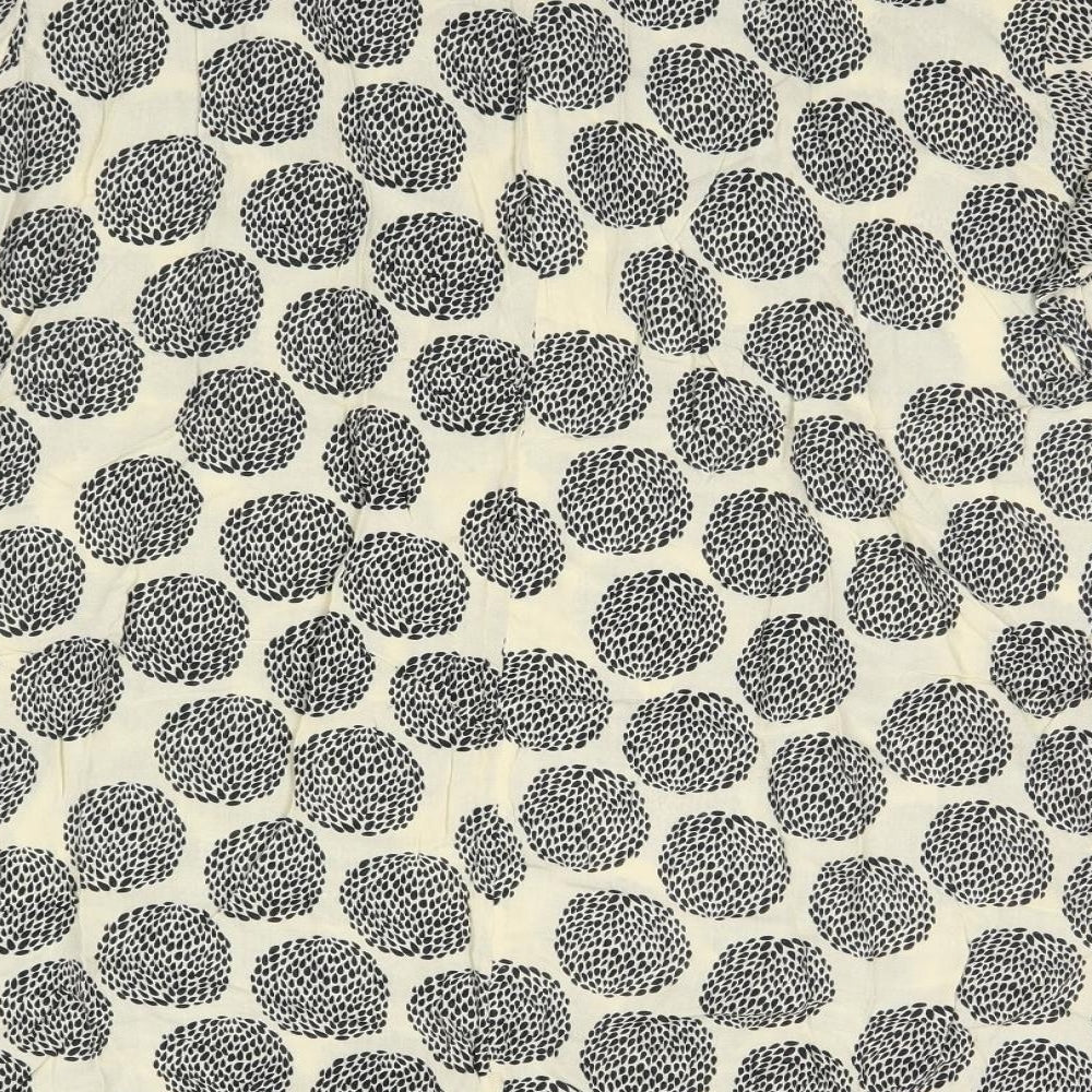Capri Womens Beige Polka Dot  Basic Blouse Size S