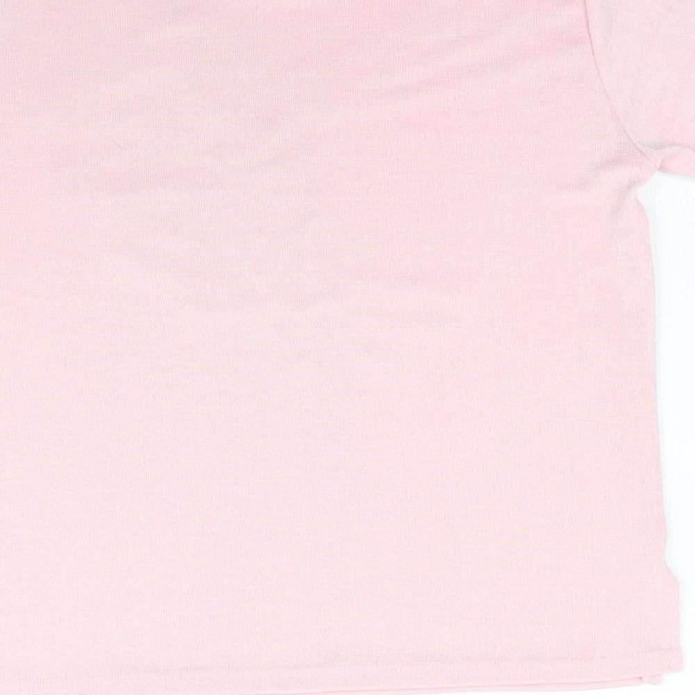 Pure & Natural Womens Pink   Basic T-Shirt Size 10