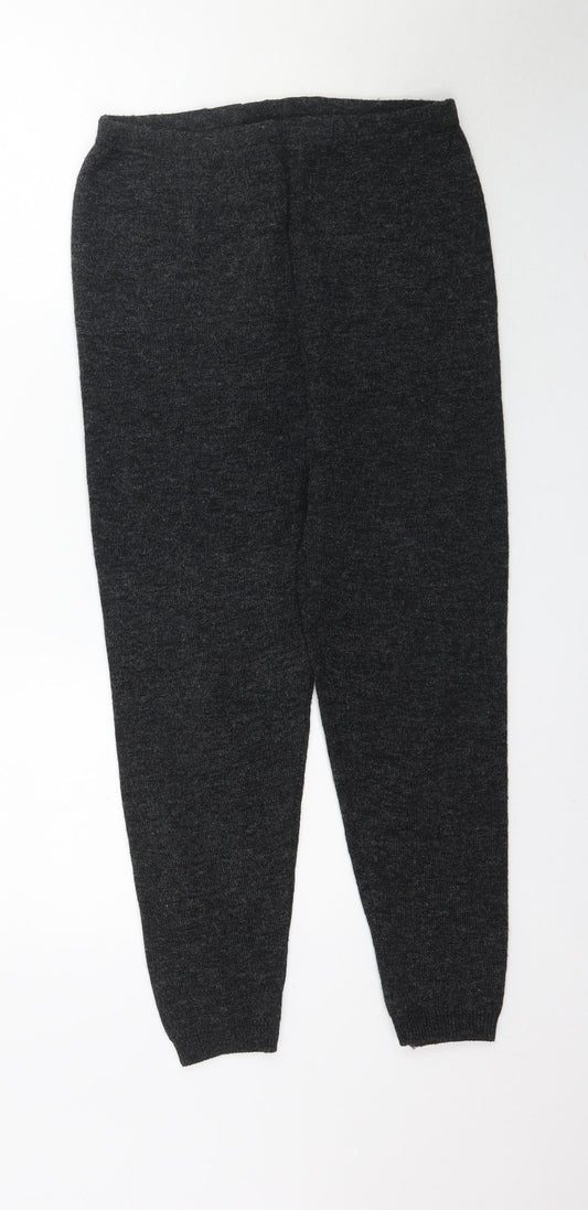 T-Mode Womens Grey  Knit Trousers  Size L L24 in - Leggings / Trousers