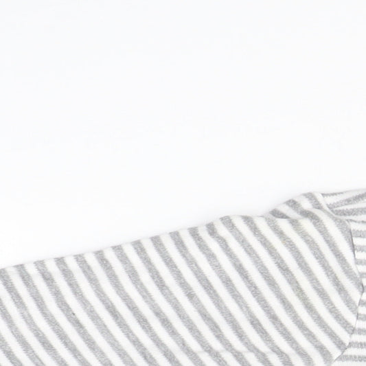 Pure Baby Boys Grey Striped  Babygrow One-Piece Size 12-18 Months