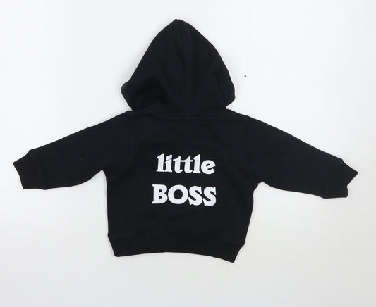 Matalan Boys Black   Pullover Jumper Size 6-9 Months