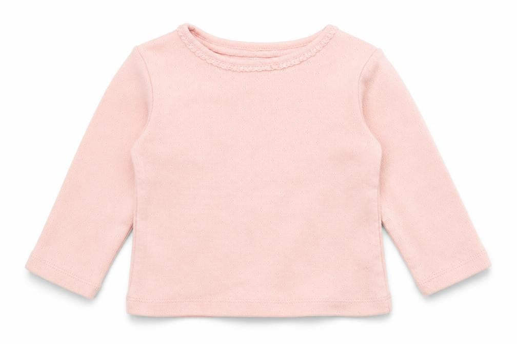 F&F Girls Pink   Basic T-Shirt Size 3-6 Months