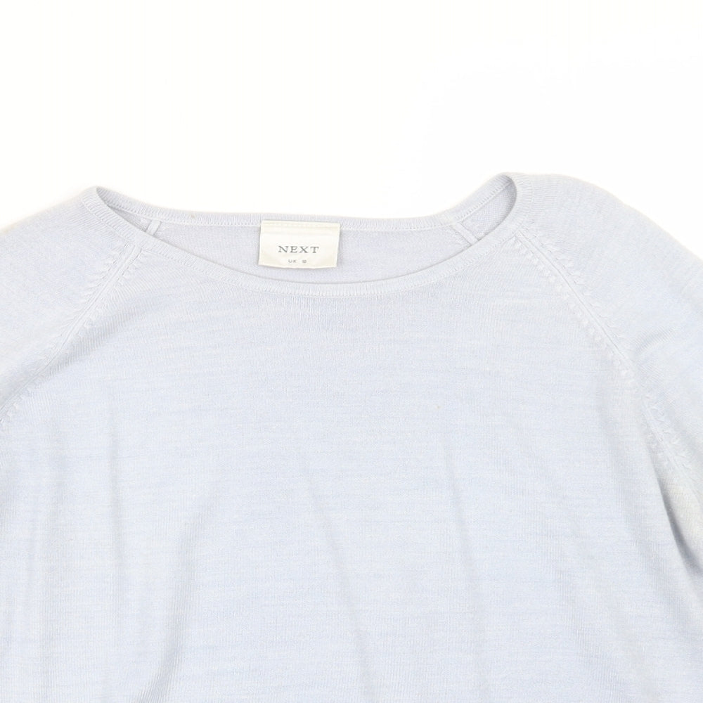NEXT Womens Blue  Knit Pullover Jumper Size 10
