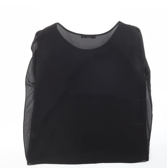 Oasis Womens Black   Basic Blouse Size 10